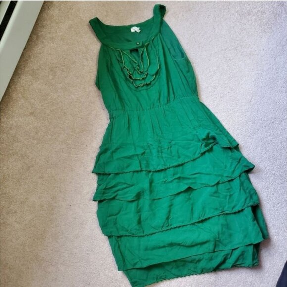 Anthropologie Maeve 💚 Ruffle Coquette Dress - Picture 3 of 4